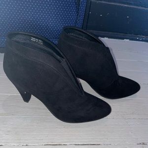 Size 6 Black 2” Bootie Heels